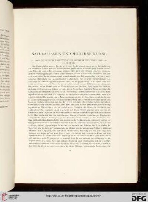 Naturalismus und moderne Kunst