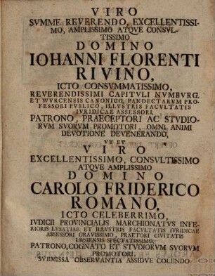 Dissertatio De Eo Qvod Ivstvm Est Circa Expositionem Infantvm