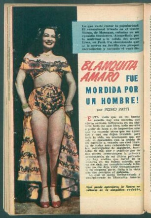 Blanquita Amaro fue mordida por un hombre!