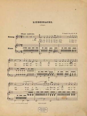 Liebesrache : für Sopran oder Tenor mit Begleitung des Piano ; op. 87. no. 2