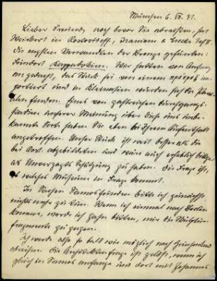 E. Buschor an G. Karo