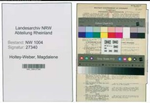 Entnazifizierung Magdalene Holtey-Weber , geb. 17.09.1887 (Fuersorgerin)