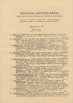 Nr. 468: Geschichte
