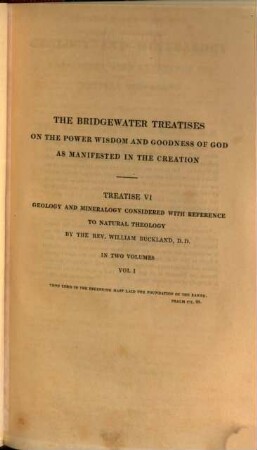 Geology and mineralogy considered with reference to natural theology, 1