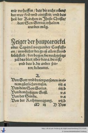 Zeiger der hauptartickel