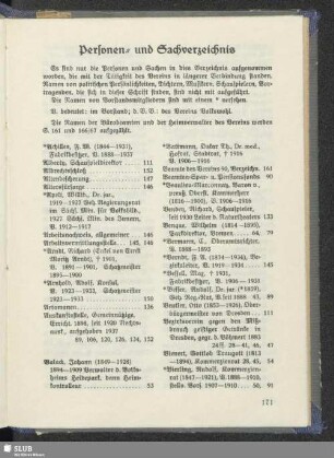 Personen- und Sachverzeichnis
