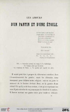 Les amours d'un pantin et d'une étoile