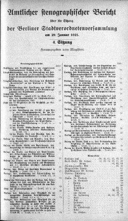 Sitzung 4., 29. Januar 1925