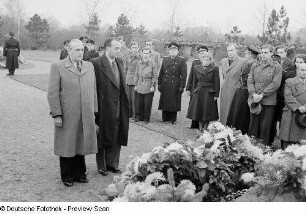Kranzniederlegung zum 34. Jahrestag der Großen Sozialistischen Oktoberrevolution auf dem Trinitatisfriedhof