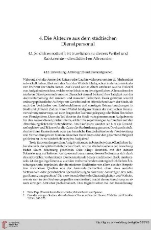 4. Die Akteure aus dem städtischen Dienstpersonal