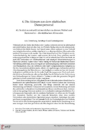 4. Die Akteure aus dem städtischen Dienstpersonal