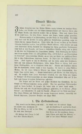 Eduard Mörike. 1804 - 1875