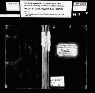 Regimentsstab (1.Kompanie): Kapitulanten 1902-1907