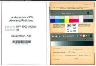 Entnazifizierung Karl Sauermann, geb. 03.07.1895 (Anstreicher)