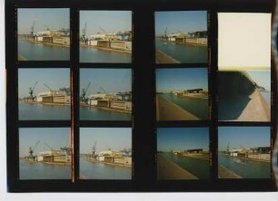 Kaimauer Außenhafen - Nordufer, Duisburg, 1991
