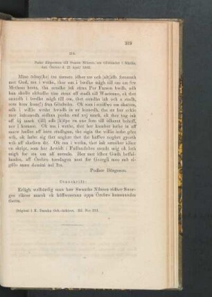 214. [Peder Birgersson till Svante Nilsson om tillståndet i Närike, dat. Örebro d. 21 April 1502.]