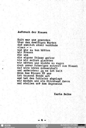 Aufbruch der Frauen