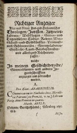 Richtiger Anzeiger