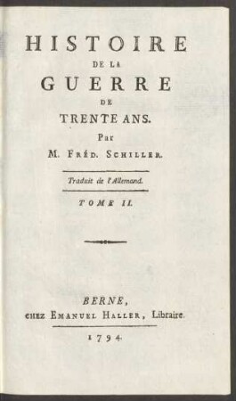 T. 2: Histoire De La Guerre De Trente Ans