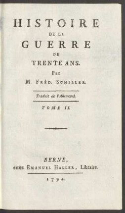 T. 2: Histoire De La Guerre De Trente Ans