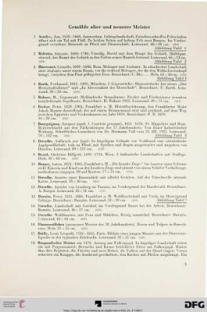 Gemälde alter und neuerer Meister (Nr. 1-210)