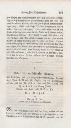 185-201 Über die satisfactio vicaria