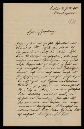 126: Brief von Friedrich Ritgen an Gottlieb Planck, Berlin, 4.7.1903