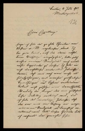 126: Brief von Friedrich Ritgen an Gottlieb Planck, Berlin, 4.7.1903