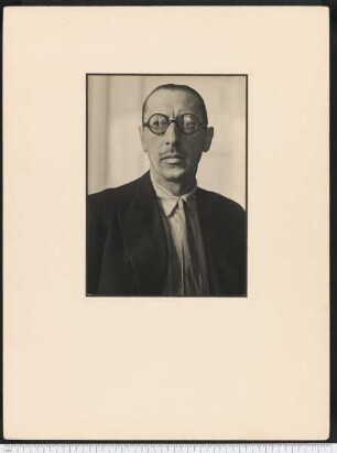 Porträtaufnahme Igor Stravinsky