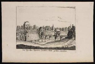Das Wörther-Thürlein, sambt den Stadt graben anzusehen. - Stadtbefestigung Nürnberg, Nürnberg; Wöhrder Türlein, Nürnberg