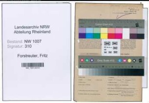 Entnazifizierung Fritz Forstreuter , geb. 18.02.1903 (Landwirt)