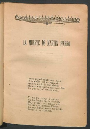 La muerte de Martín Fierro