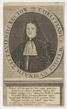Bildnis des Christianus Weisius