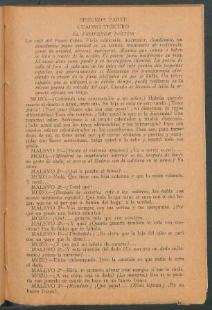 Cuadro tercero - El profesor decide