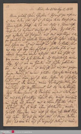 Meine geliebte, theure Christine! - Ich weiß gar nicht, was ich davon ... , 23.04.1825. - Benediktinerabtei St. Bonifaz in München und Andechs