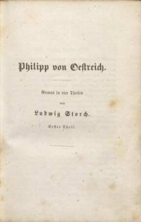 Philipp von Oestreich.