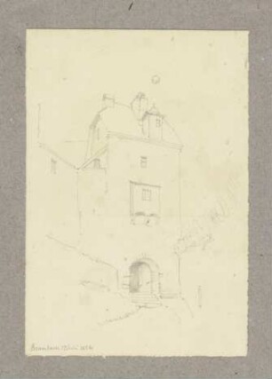 Vogtsturm mit Schartentor der Marksburg in Braubach