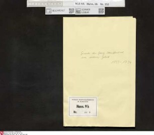 Gesuche des Georg Adam Stauffenbiel um sicheres Geleit