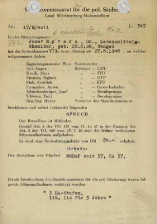 Effern, Josef, Dr.