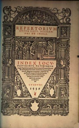 Index materiarum magis singularium : quae in com[m]entariis Alex. Imol. in jus civile continentur