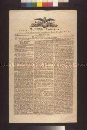 Maueranschlag: Deutschland. Extrablatt der Berlinischen Nachrichten von Staats- und gelehrten Sachen, Nr. 69, 2. Ausgabe; Berlin, 21. März 1848 (Spenersche Zeitung)