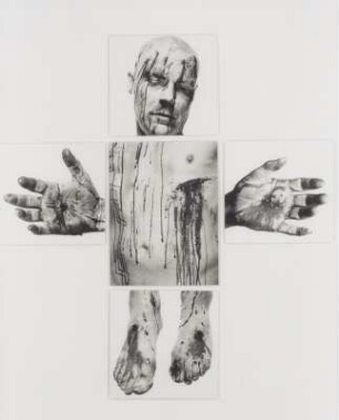 Superstar : Superstar; 2001 von Flatz in der Ausstellung: True Fictions - Inszenierte Fotokunst der 1990er Jahre. Kunst Haus Dresden, Galerie für Gegenwartskunst, 16.08.2002-27.10.2002