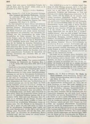 207 [Rezension] Behm, Johannes, Altes Testament und deutsches Christentum