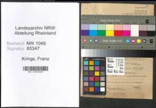 Entnazifizierung Franz Krings , geb. 22.07.1886 (Architekt)
