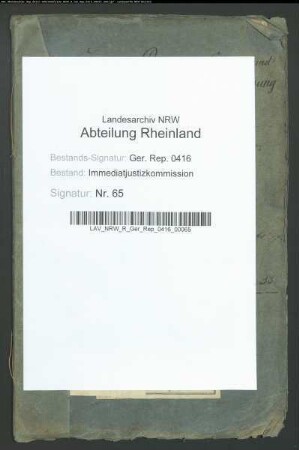 Über die Gerichtsverfassung.