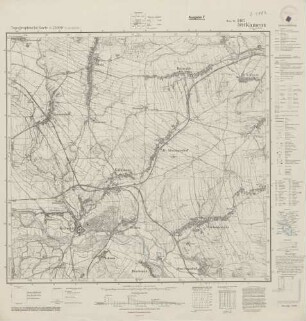 5467 (alte Nr.: 3191) Kamenz in Niederschlesien, Topographische Karte 1:25000 (4cm - Karte)
