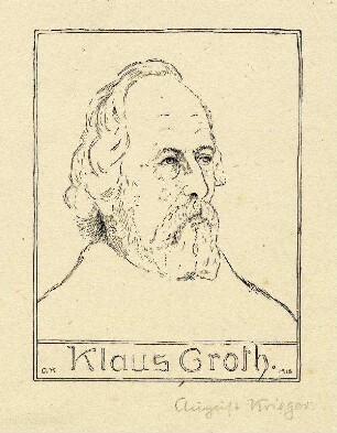 Bildnis von Klaus Groth (1819-1899)