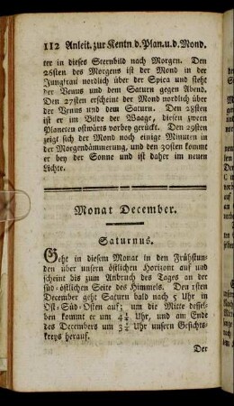 Monat December.