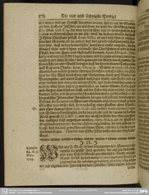 Die vier und sechtzigste Predigt aus Zach. IX. v. 8.
