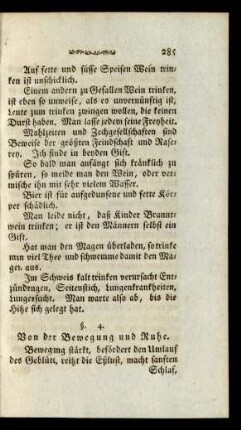 §. 4. Von der Bewegung und Ruhe